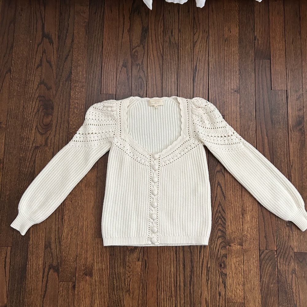 Sezane Cream Women's Cardigan